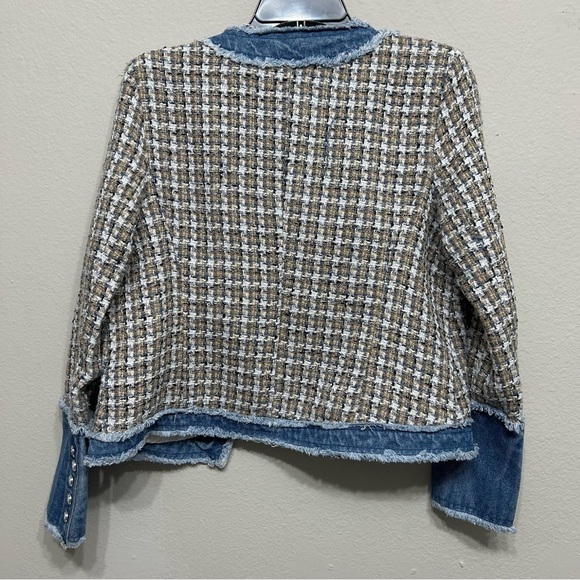 Nanette Nanette Lepore Tweed Jacket Women's Blue Size S - Picture 4 of 9